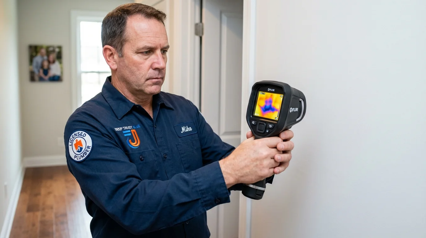 Thermal imaging leak detection by Johns Plumbing LLC in Tulare